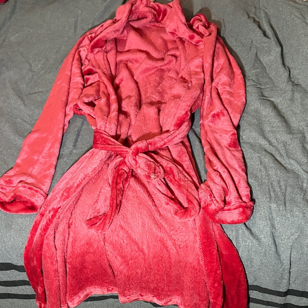 Plush Red Robe